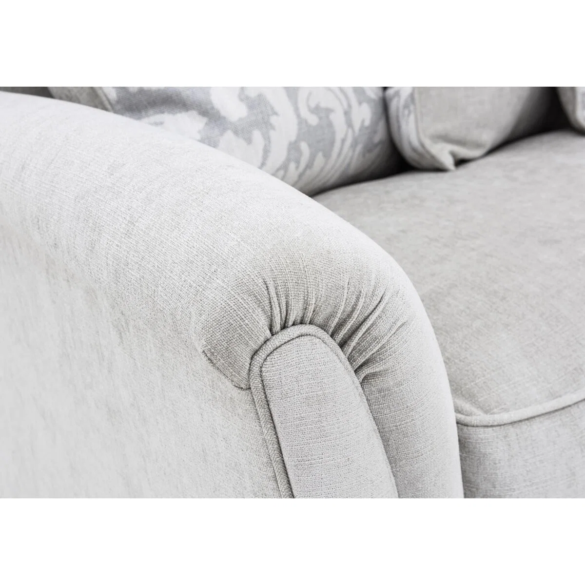 Parker Knoll - Devonshire Grand Pillow Back Fabric Sofa - Grey – image 6