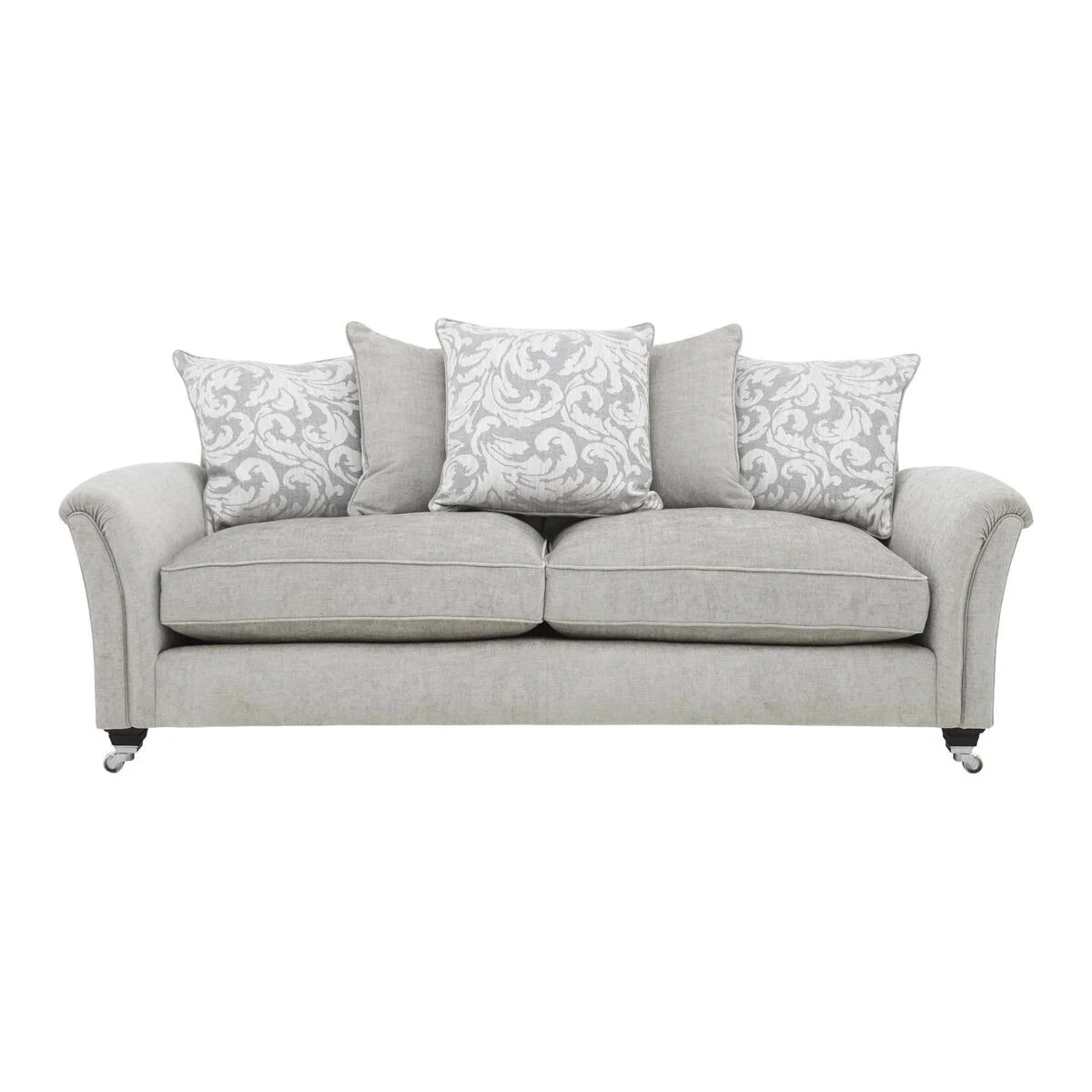 Parker Knoll - Devonshire Grand Pillow Back Fabric Sofa - Grey – image 1