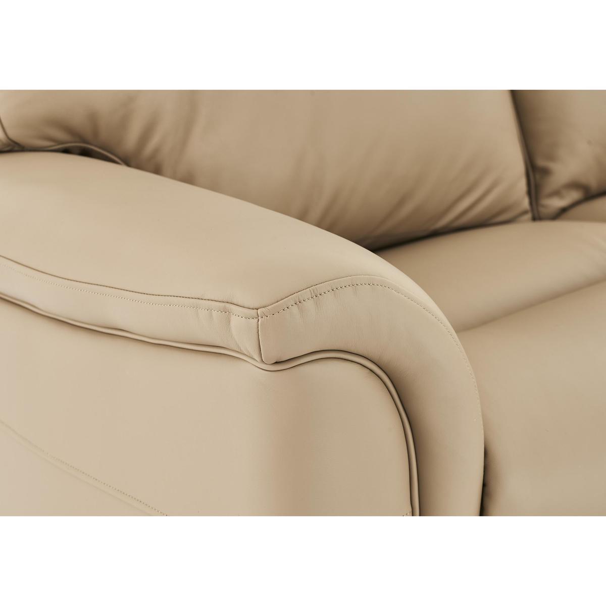 Parker Knoll - Hudson 2 Seater Leather Manual Recliner Sofa - Beige – image 7