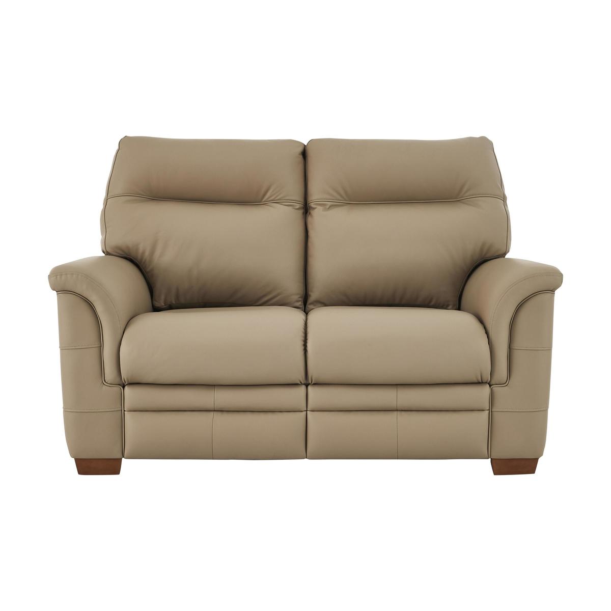 Parker Knoll - Hudson 2 Seater Leather Manual Recliner Sofa - Beige – image 2