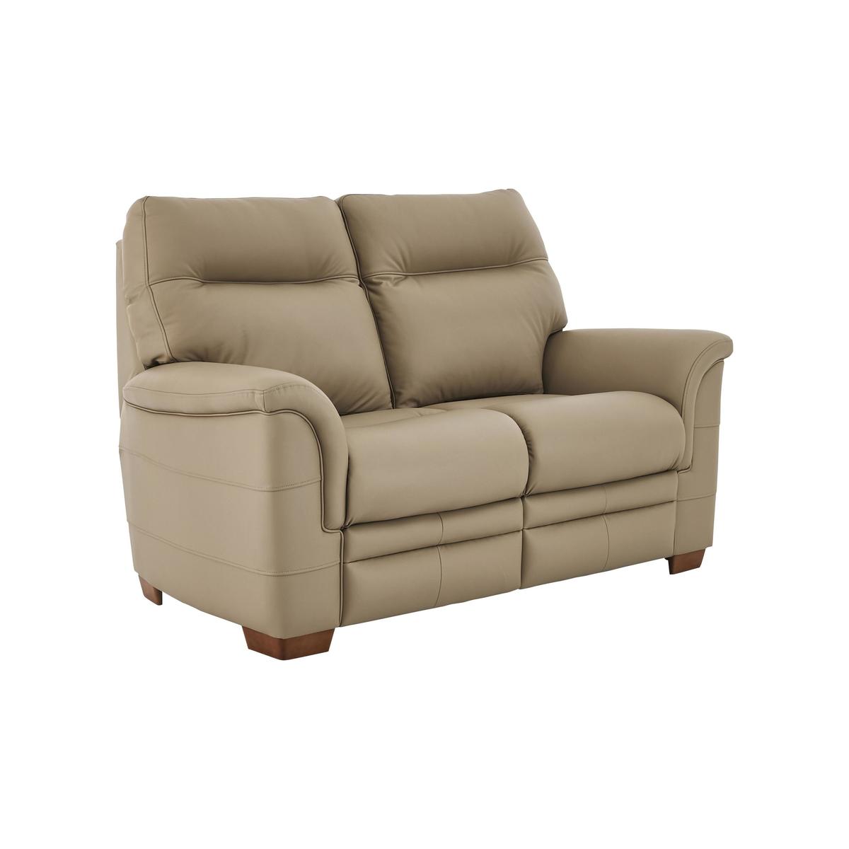 Parker Knoll - Hudson 2 Seater Leather Manual Recliner Sofa - Beige – image 1