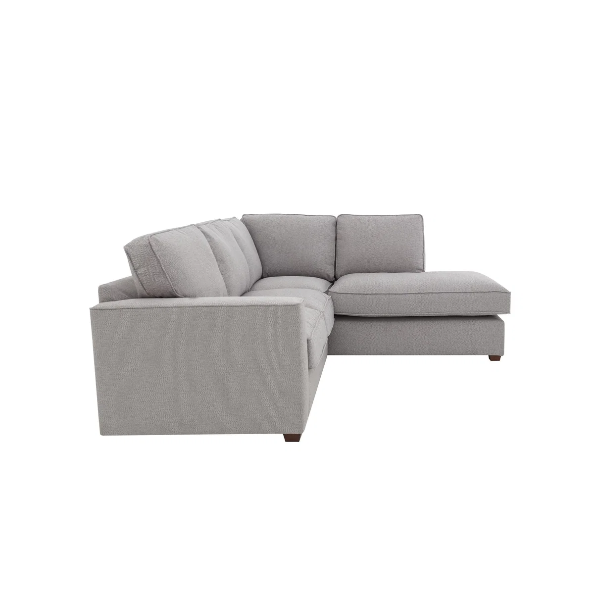 Comfi Fabric Classic Back Corner Sofa with Chaise End Sofa Bed - Grey - By Furniture Village – image 9