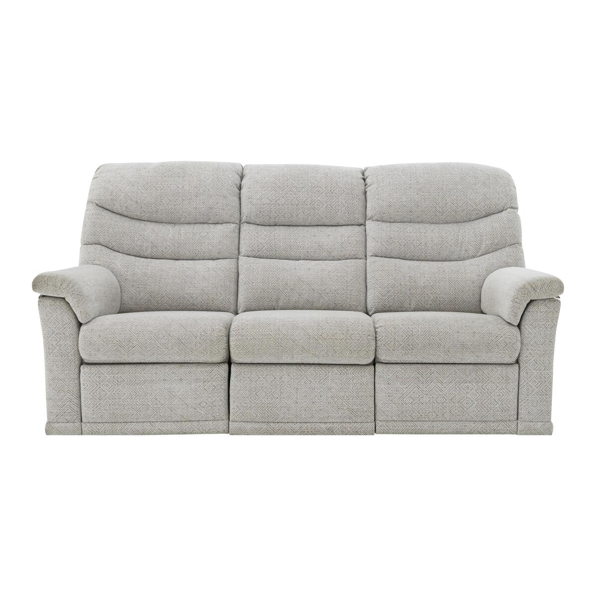 G Plan - Malvern 3 Seater Fabric Manual Recliner Sofa - Grey