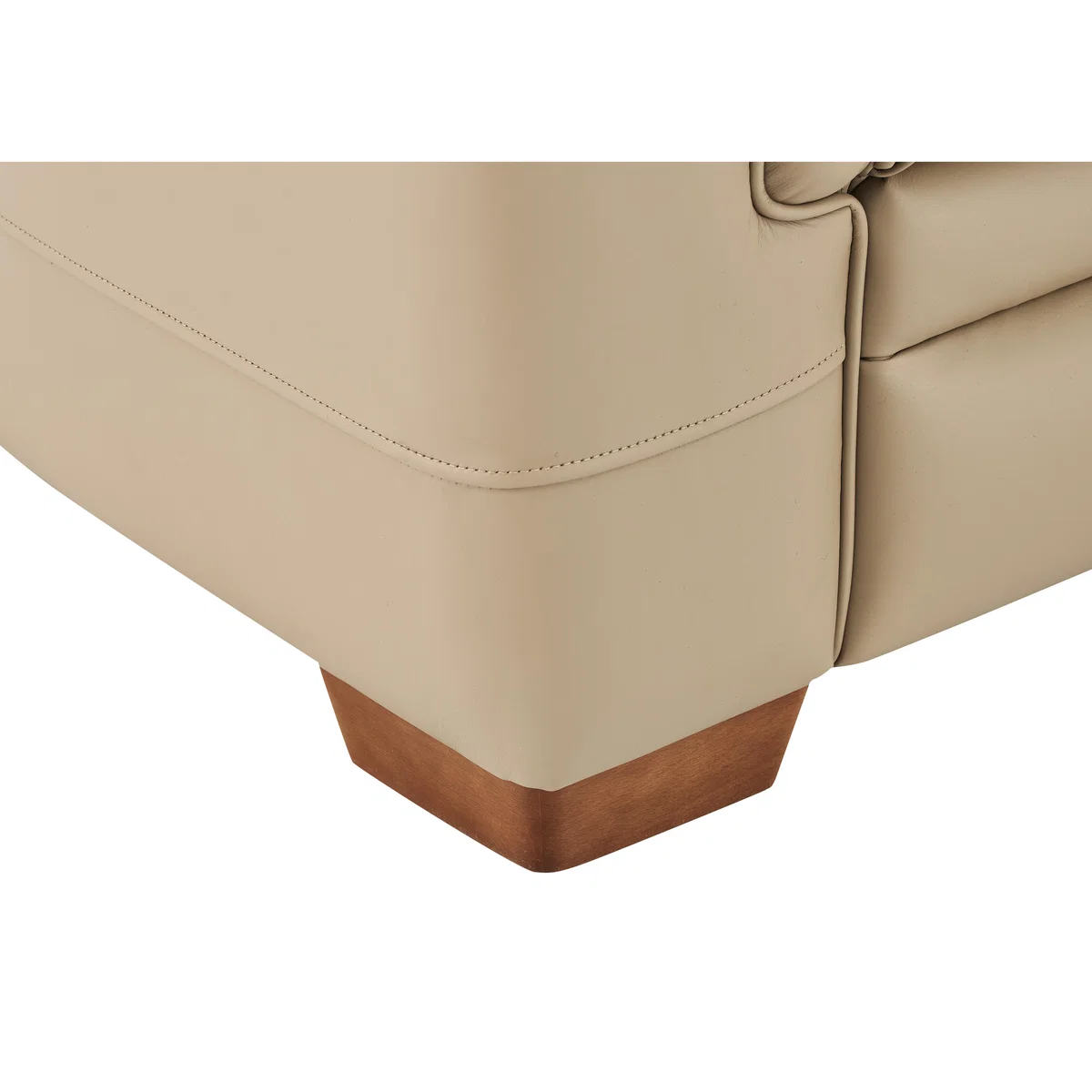 Parker Knoll - Hudson 3 Seater Leather Manual Recliner Sofa - Beige – image 5
