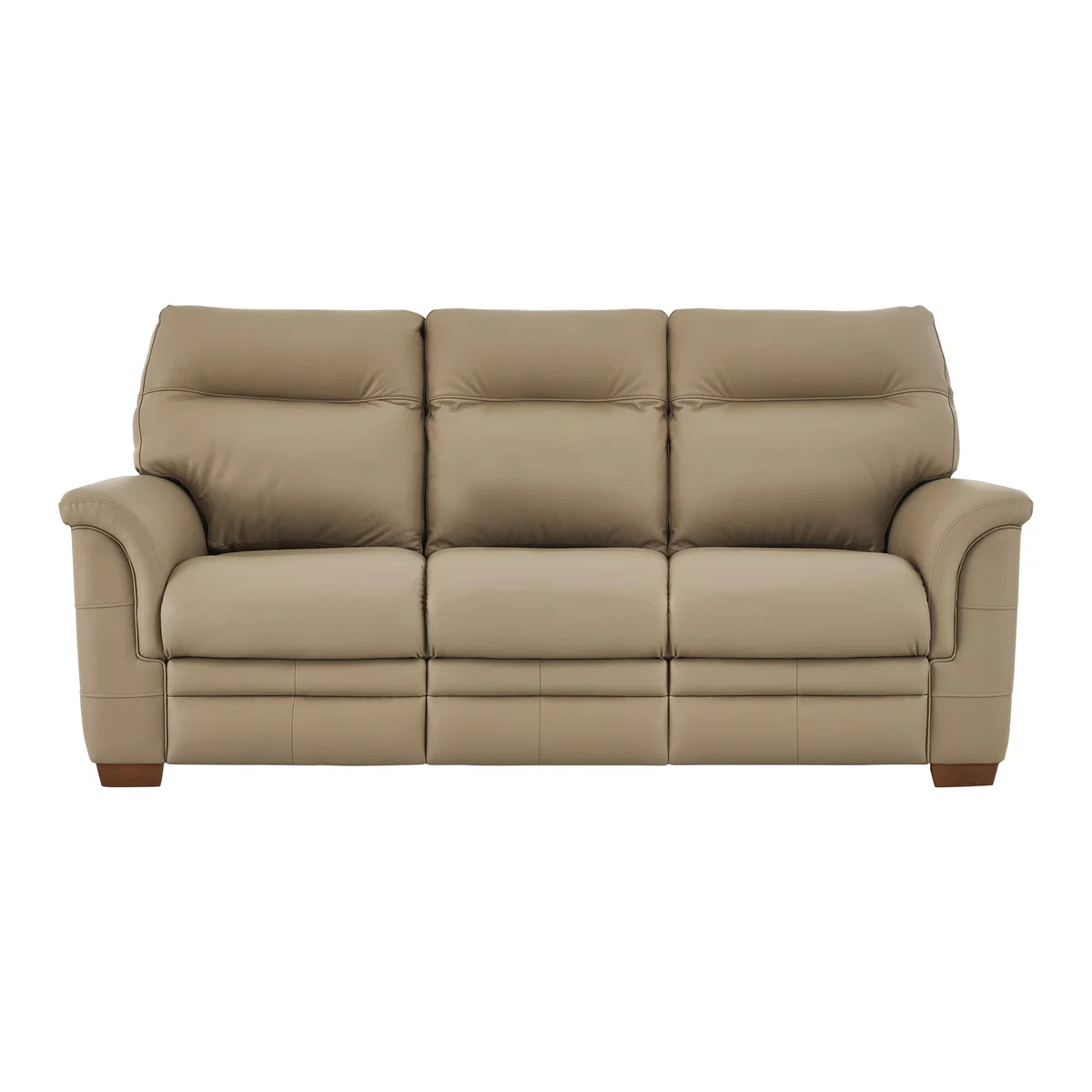 Parker Knoll - Hudson 3 Seater Leather Manual Recliner Sofa - Beige – image 2