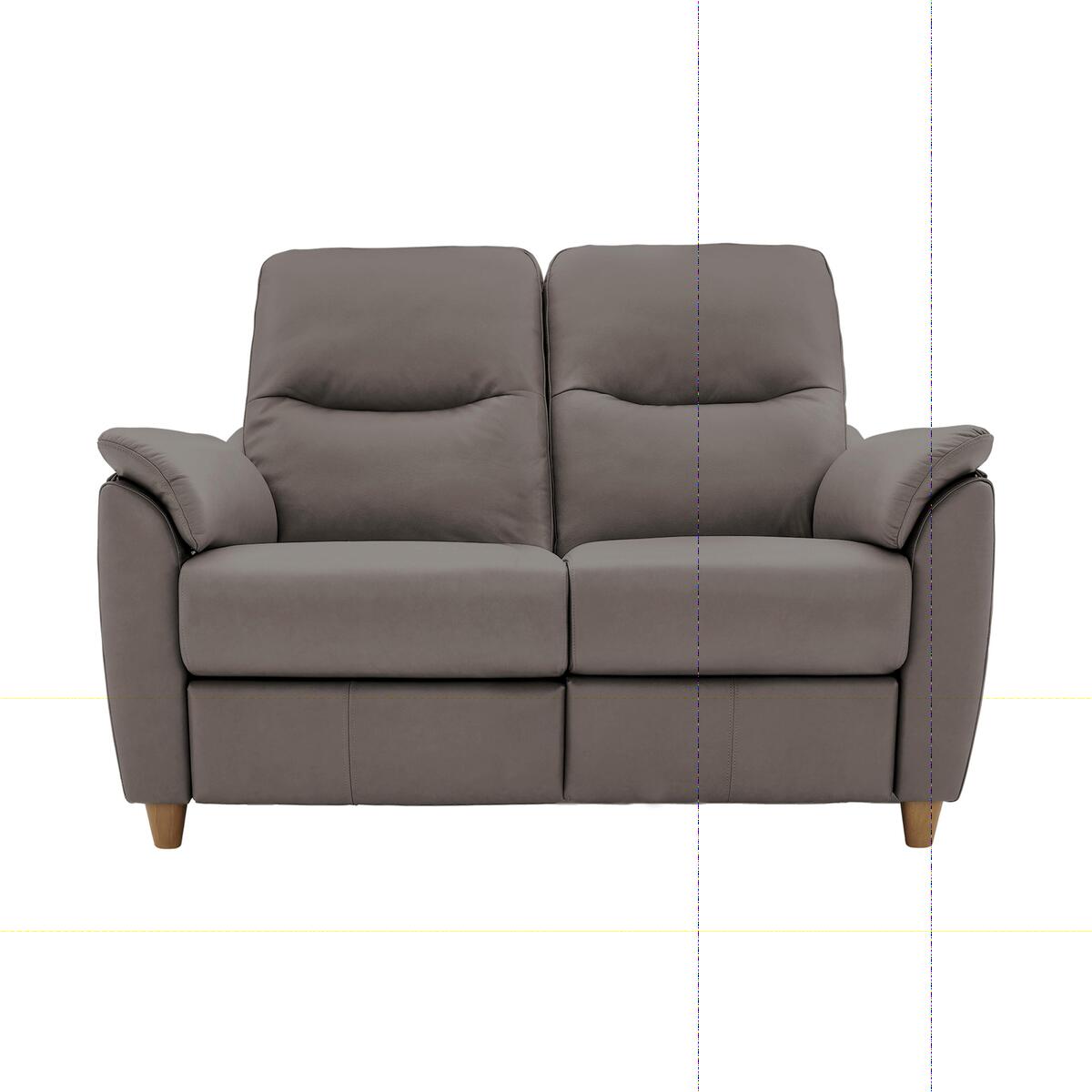 G Plan - Spencer 2 Seater Leather Sofa - Grey