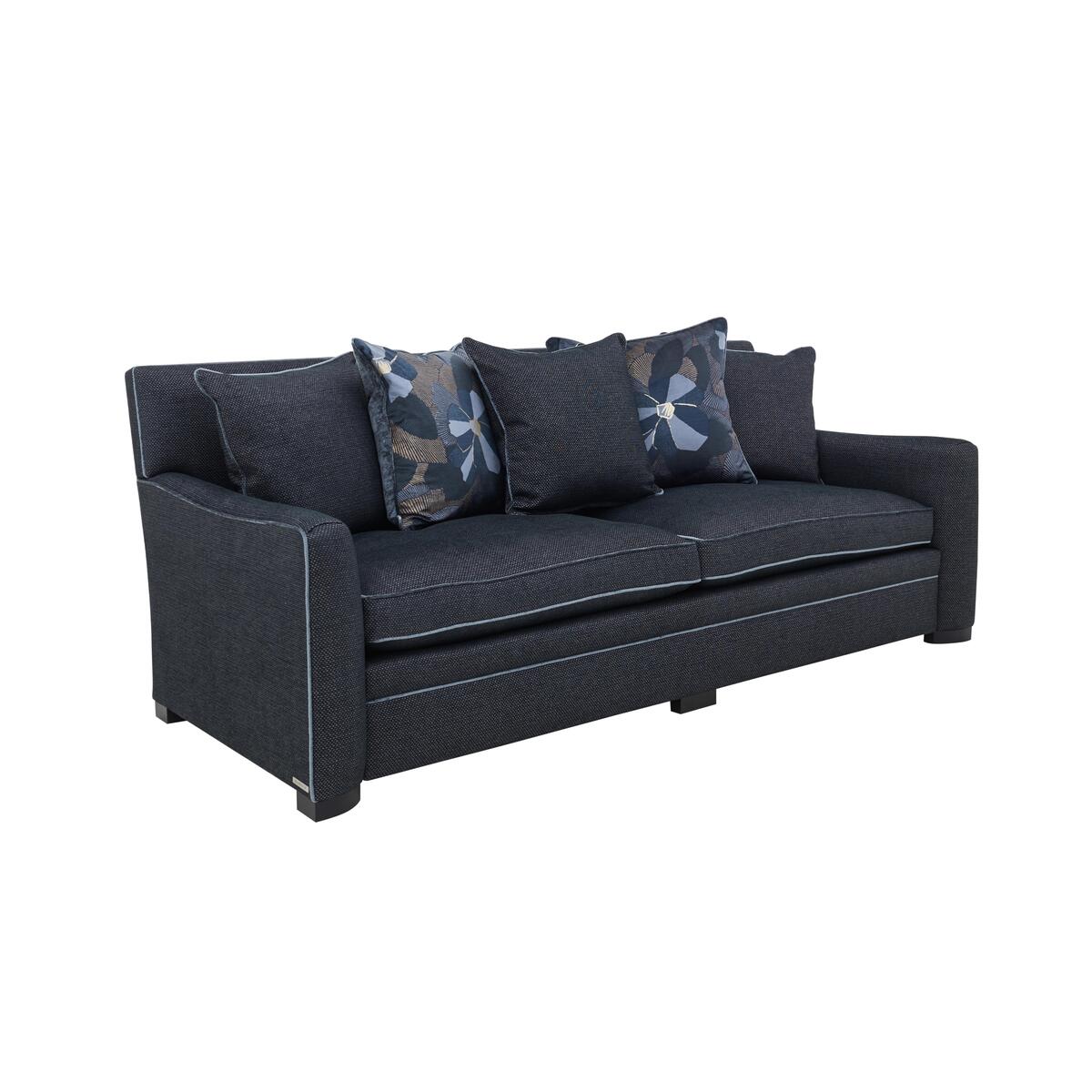 Duresta - The Prestige Collection Bayswater 4 Seater Fabric Pillow Back Sofa - Silver – image 6
