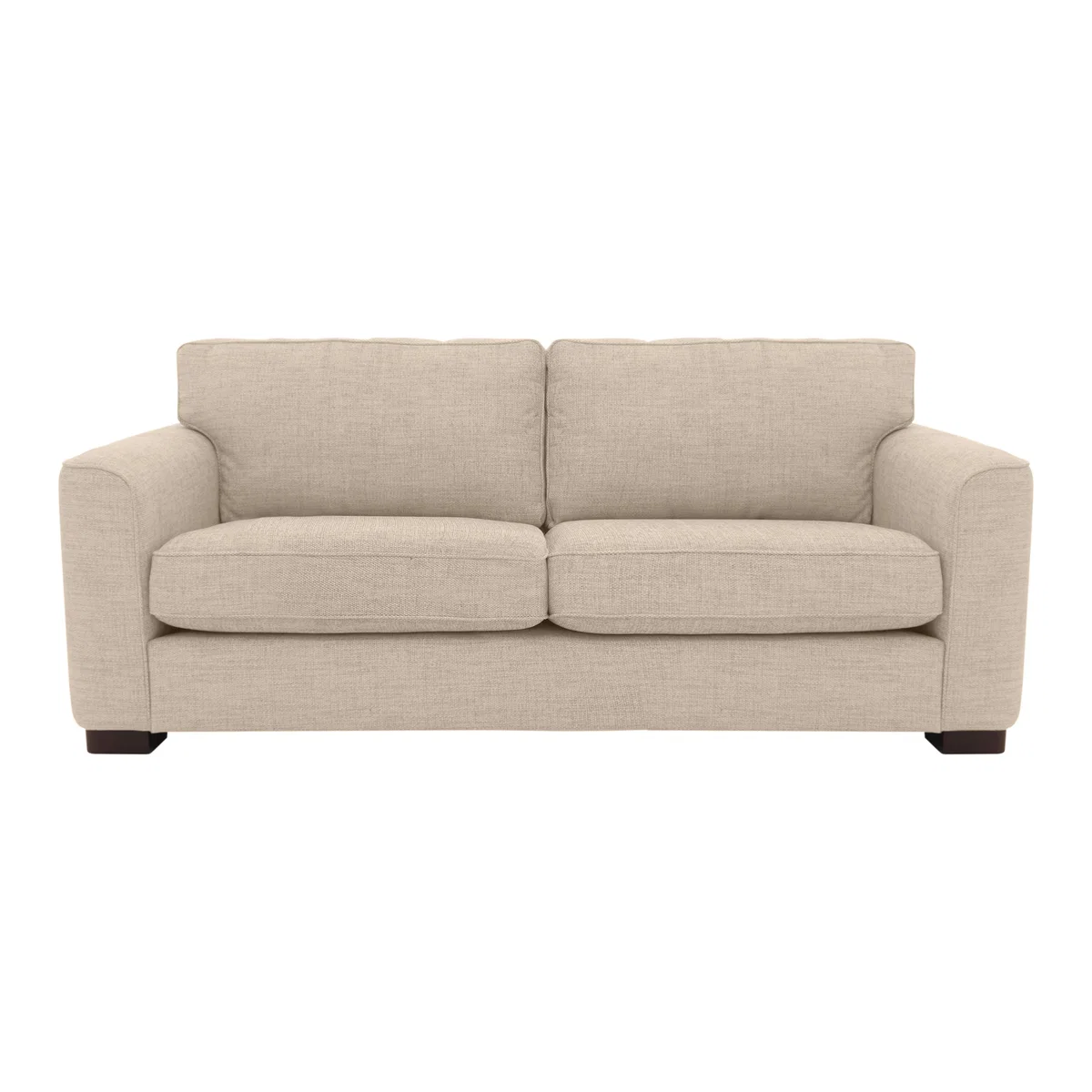 Elora 3 Seater Fabric Sofa - Cream – image 1