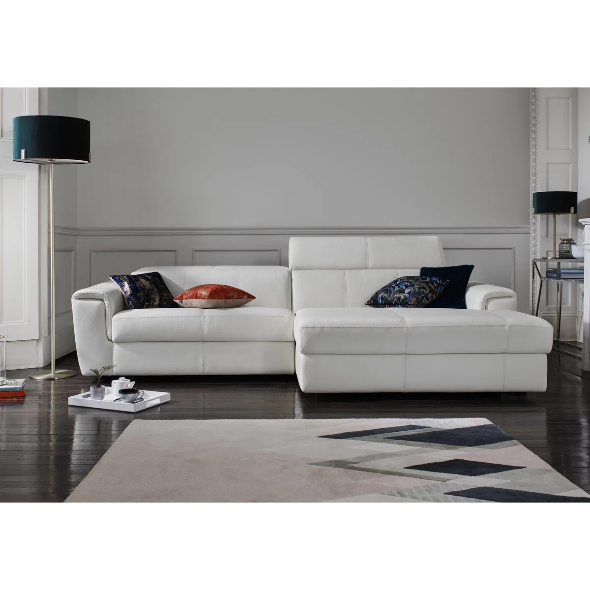 Nicoletti - Figaro Leather Recliner Chaise End Sofa – image 2