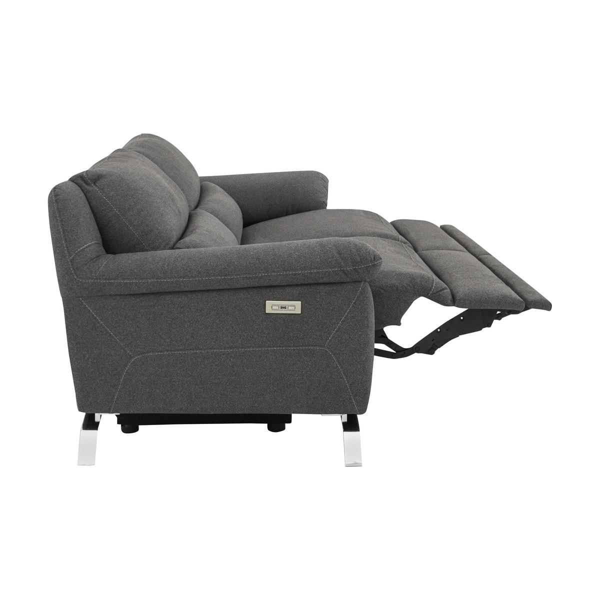 Apulia 3 Seater Fabric Power Recliner Sofa - By Furniture Village – image 2