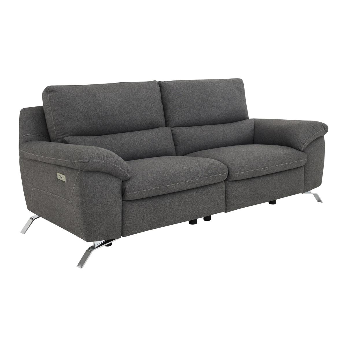 Apulia 3 Seater Fabric Power Recliner Sofa - By Furniture Village – image 1