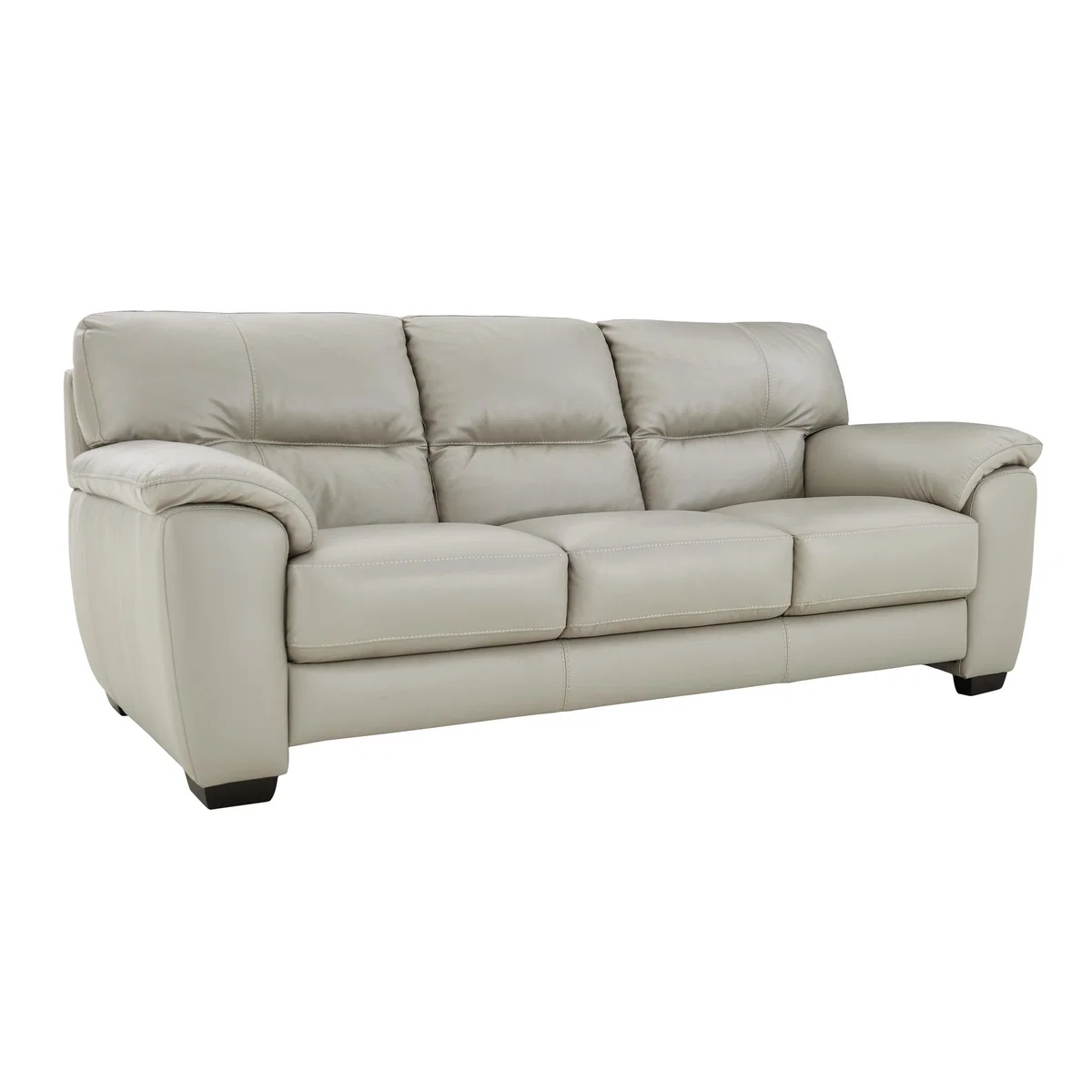 World of Leather - Shades 3 Seater 3 Cushion Leather Sofa - Beige – image 4