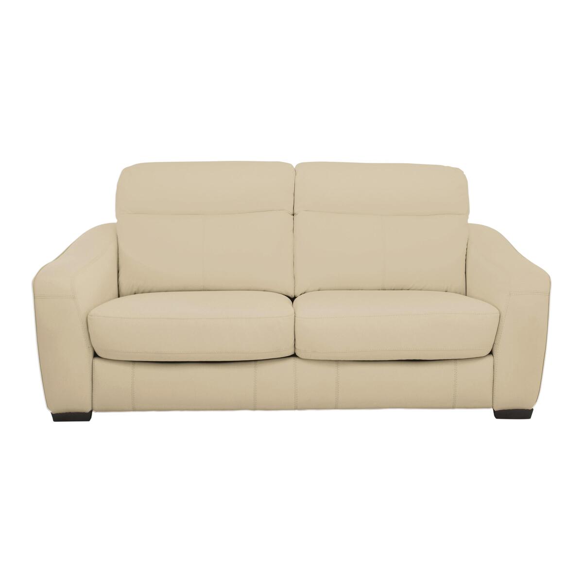 Cressida 2 Seater Leather Recliner Sofa - White- World of Leather