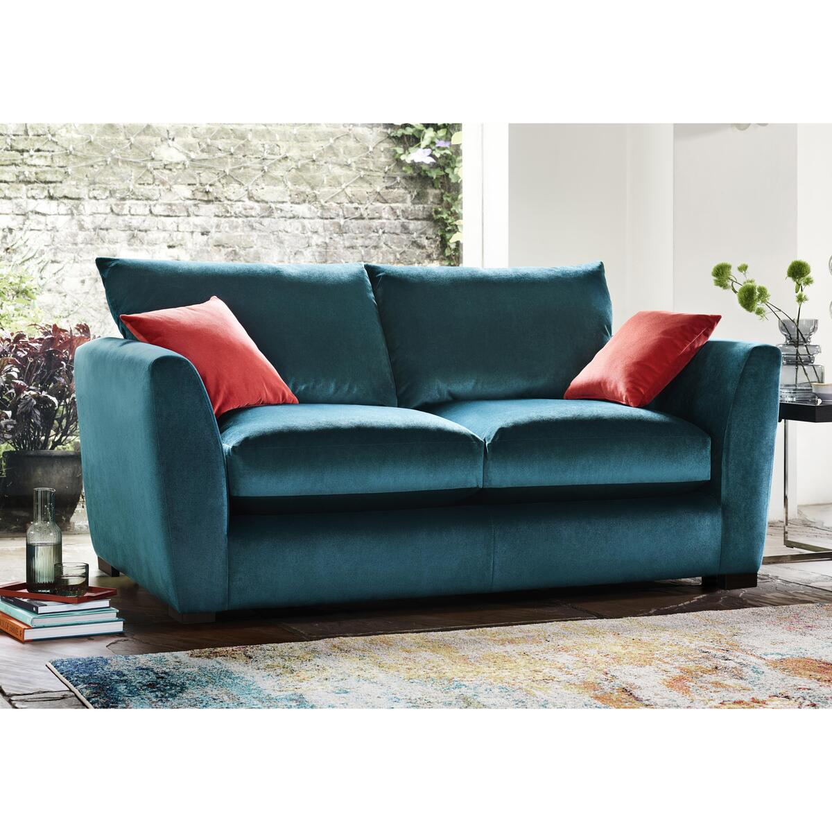 Icon 3 Seater Fabric Sofa - Teal – image 2