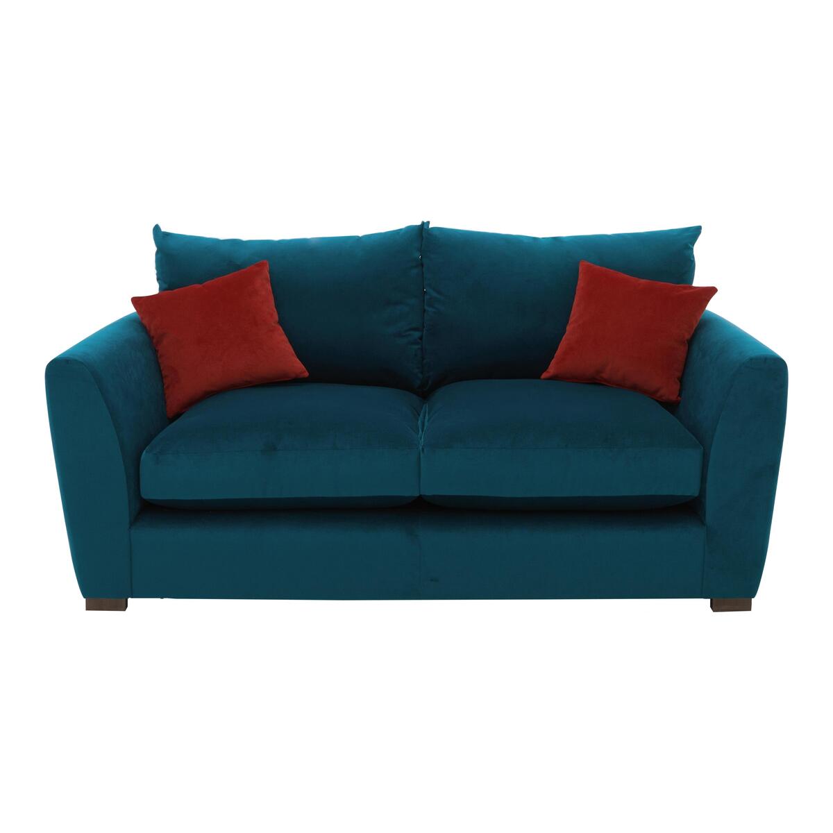Icon 3 Seater Fabric Sofa - Teal – image 1