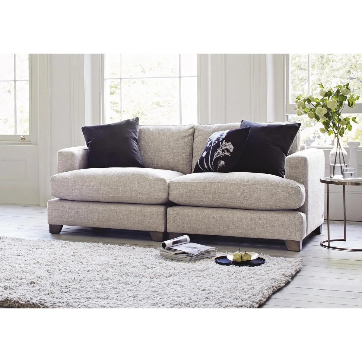 The Lounge Co. - Lorrie 4 Seater Fabric Sofa - Purple – image 2