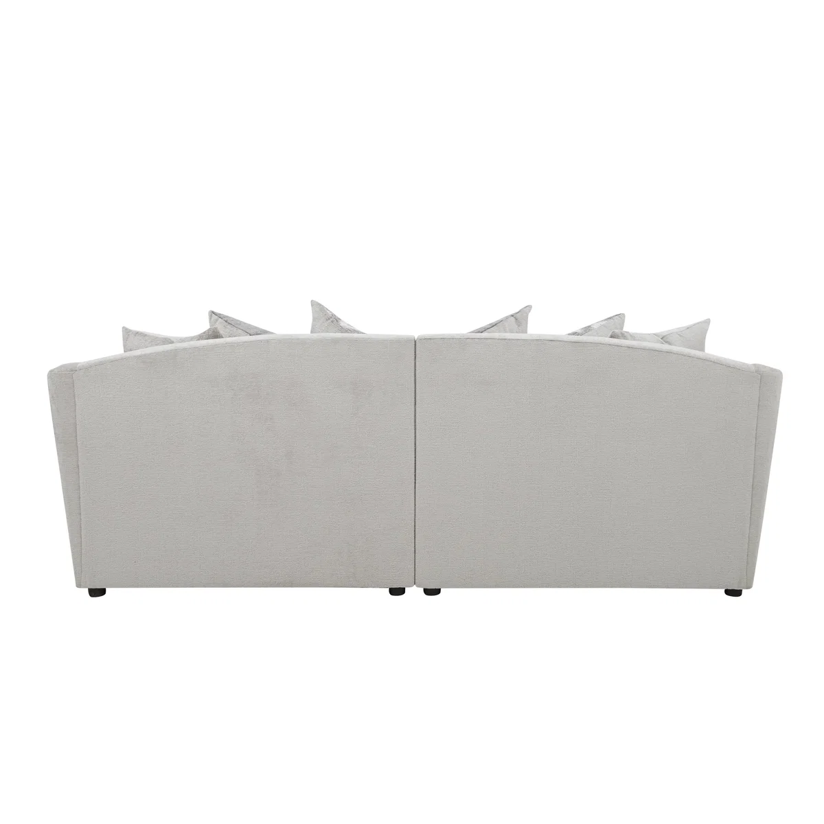 Devine 4 Seater Pillow Back Fabric Split Back Sofa - Beige - By Furniture Village – image 6