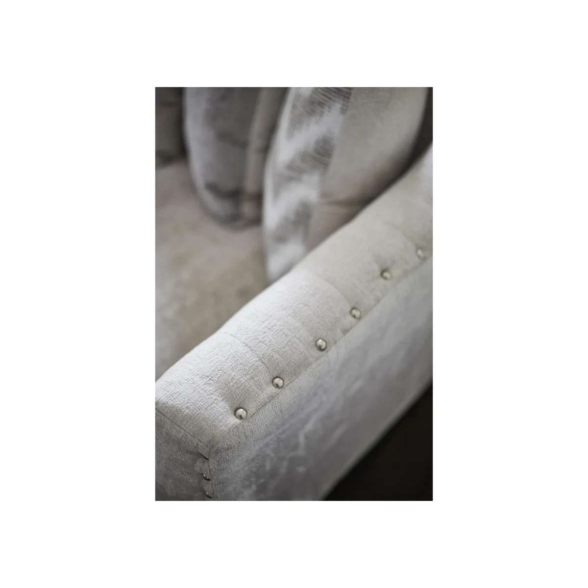 Devine 4 Seater Pillow Back Fabric Split Back Sofa - Beige - By Furniture Village – image 7
