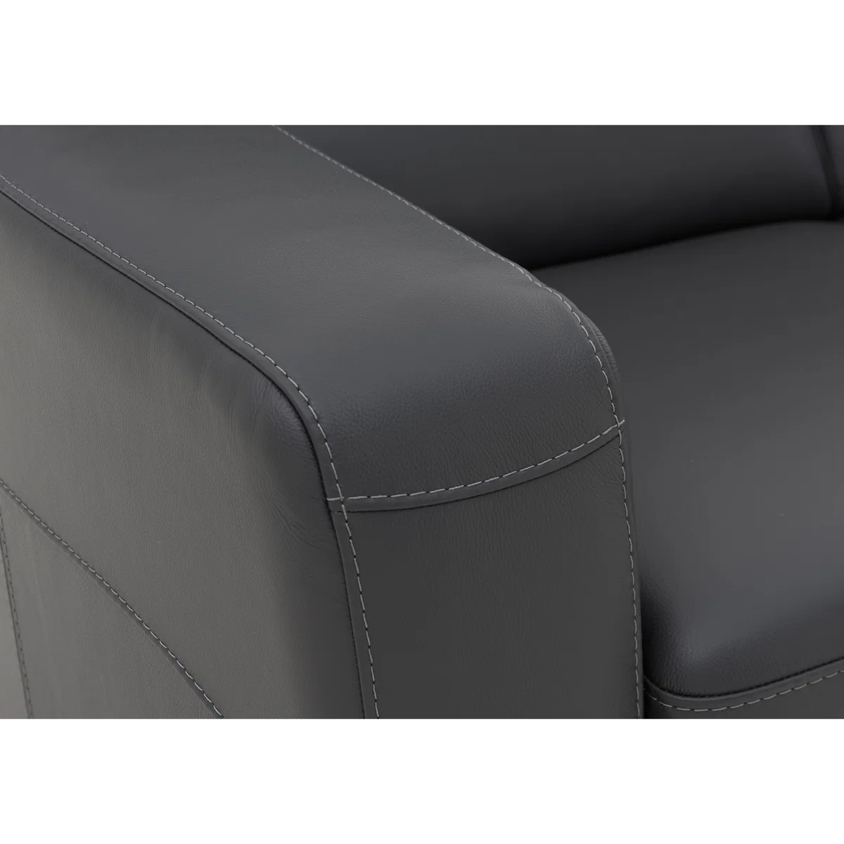 Nicoletti - Matera 3 Seater Leather Static Sofa with Box Arms – image 3