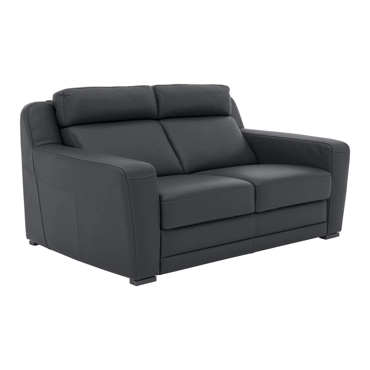 Nicoletti - Matera 3 Seater Leather Static Sofa with Box Arms – image 1