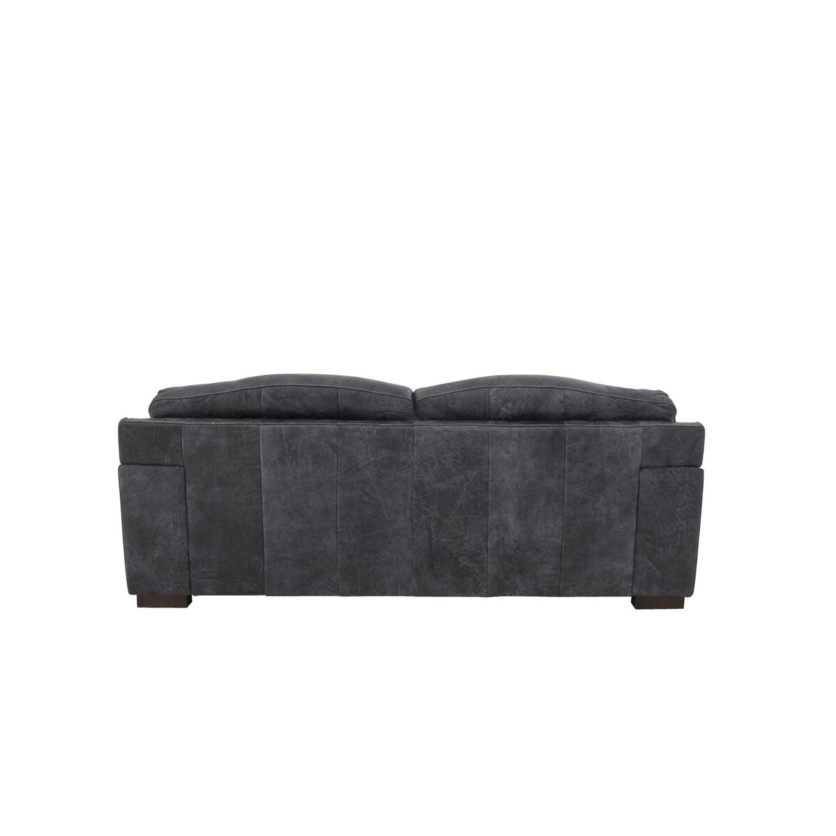 Castella 3 Seater Leather Sofa - Grey – image 8