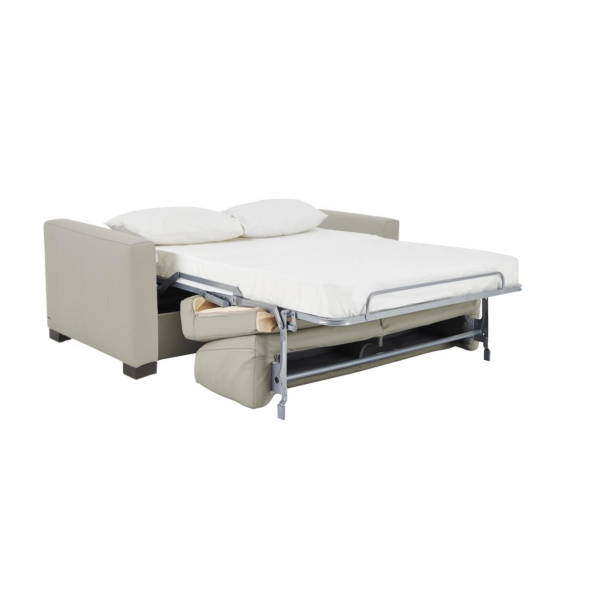 Nicoletti - Alcova 2 Seater Leather Sofa Bed with Box Arms - Black – image 5