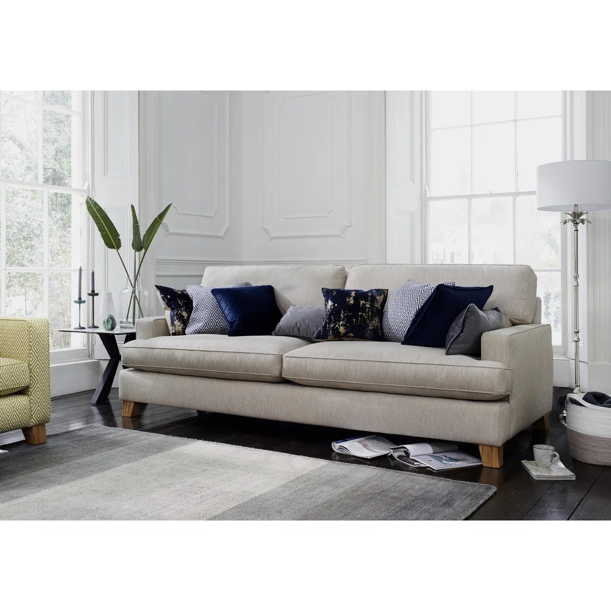 Belair 4 Seater Fabric Low Back Sofa - By Furniture Village – image 3