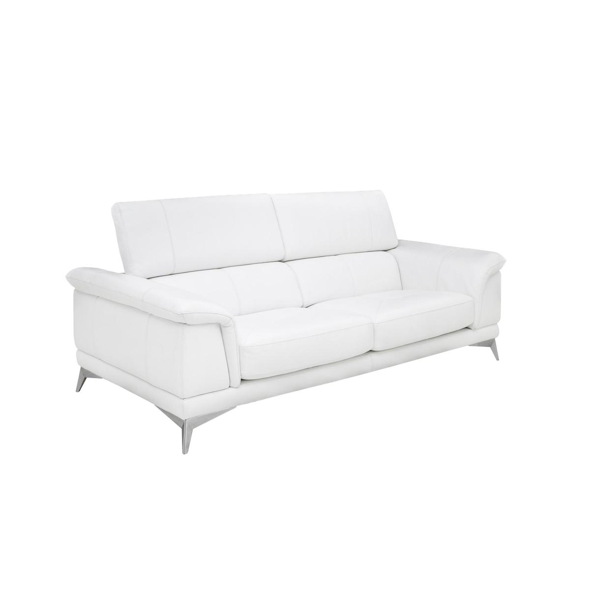Corium Echo 3 Seater Classic Back Leather Sofa - Beige - By Furniture Village – image 5