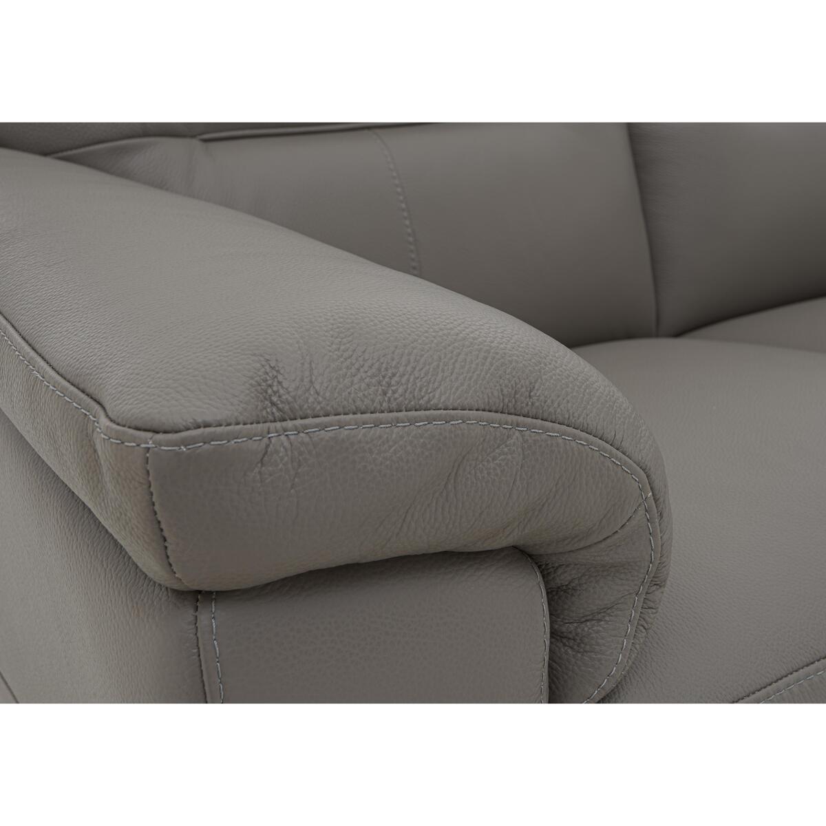 Serento Leather 2 Seater Sofa - Grey – image 2