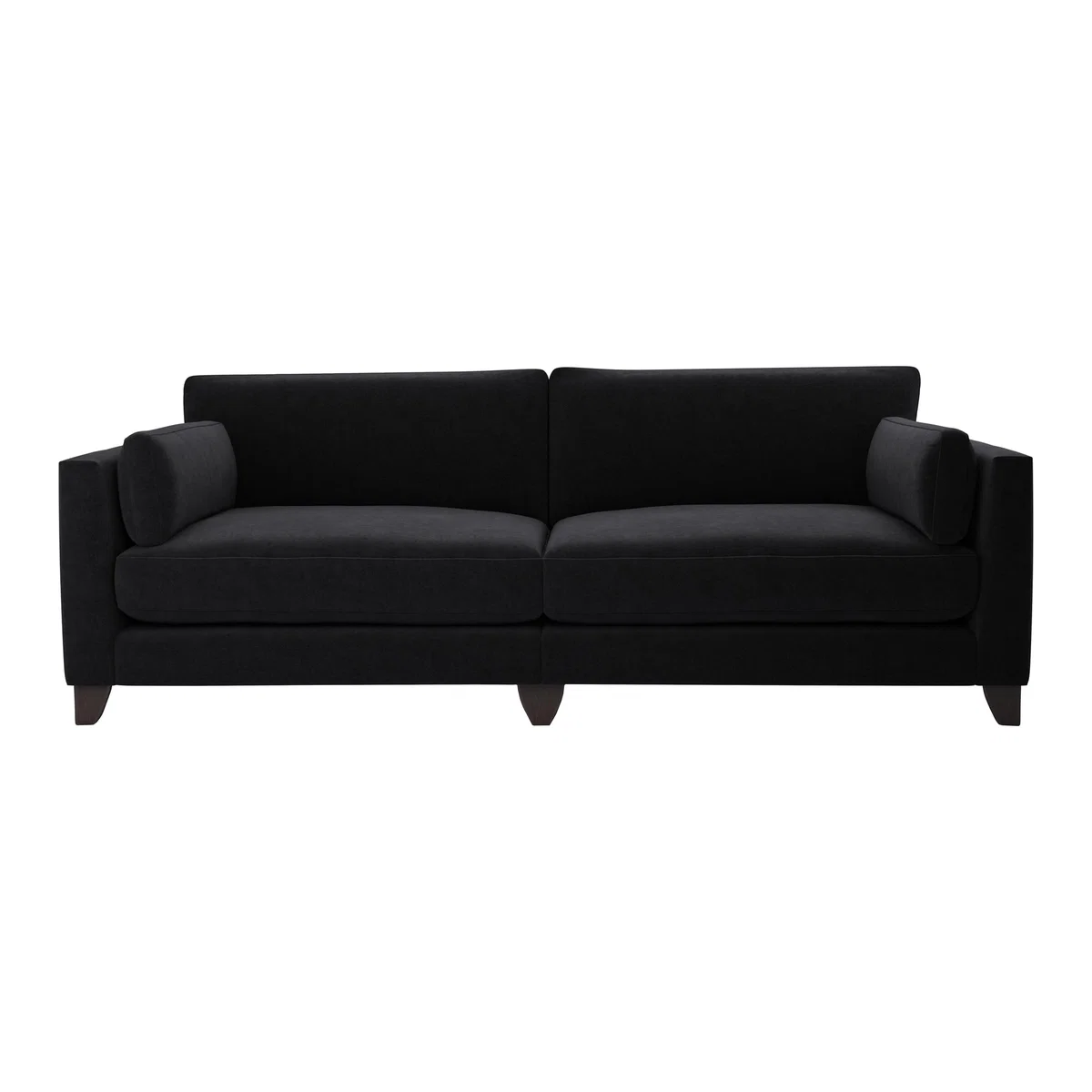 The Lounge Co. - Peyton 4 Seater Fabric Sofa - Black – image 1