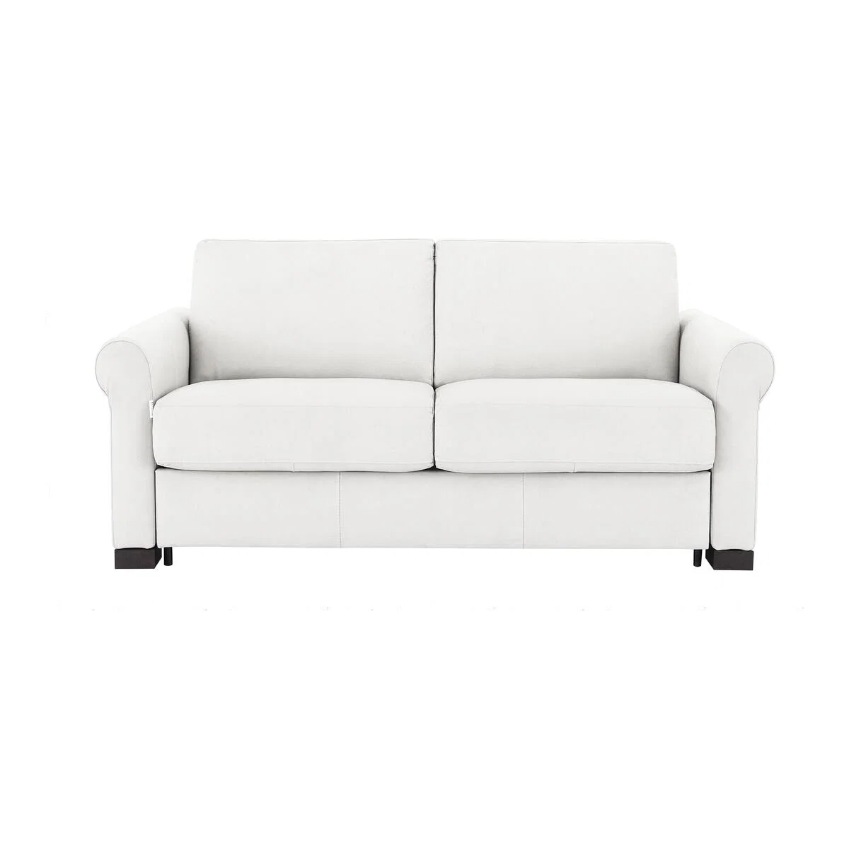 Nicoletti - Alcova 2.5 Seater Fabric Sofa Bed with Scroll Arms - White – image 1
