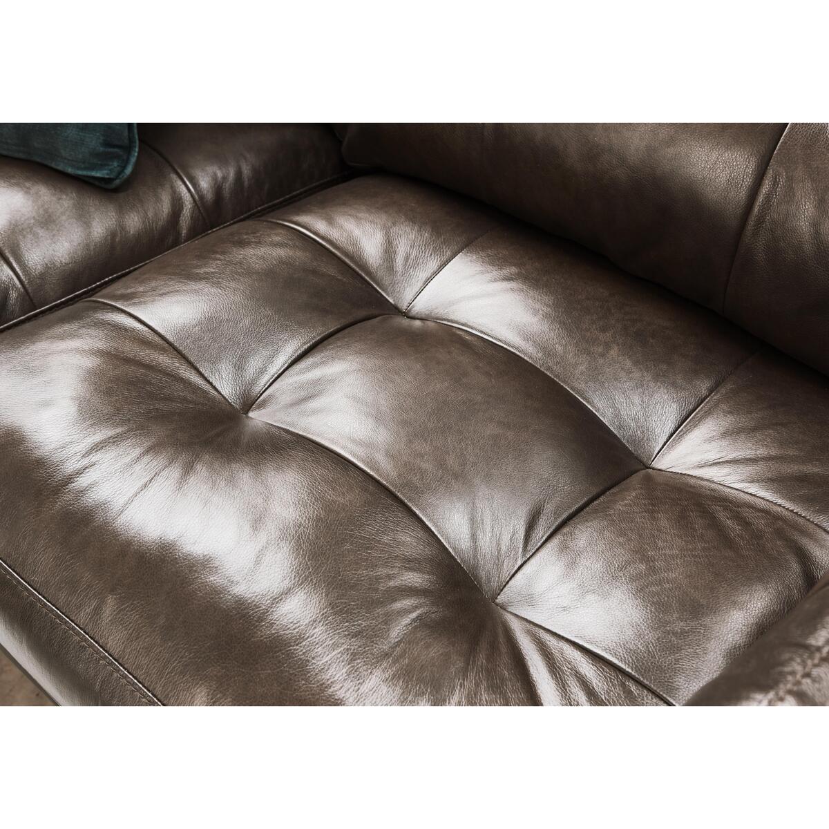 Alexander and James - Camden Collection Loft 4 Seater Leather Sofa - Brown – image 4