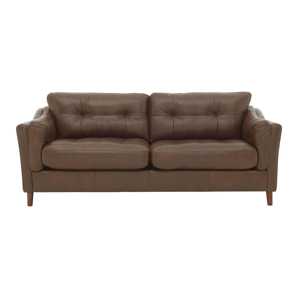 Alexander and James - Camden Collection Loft 4 Seater Leather Sofa - Brown – image 1