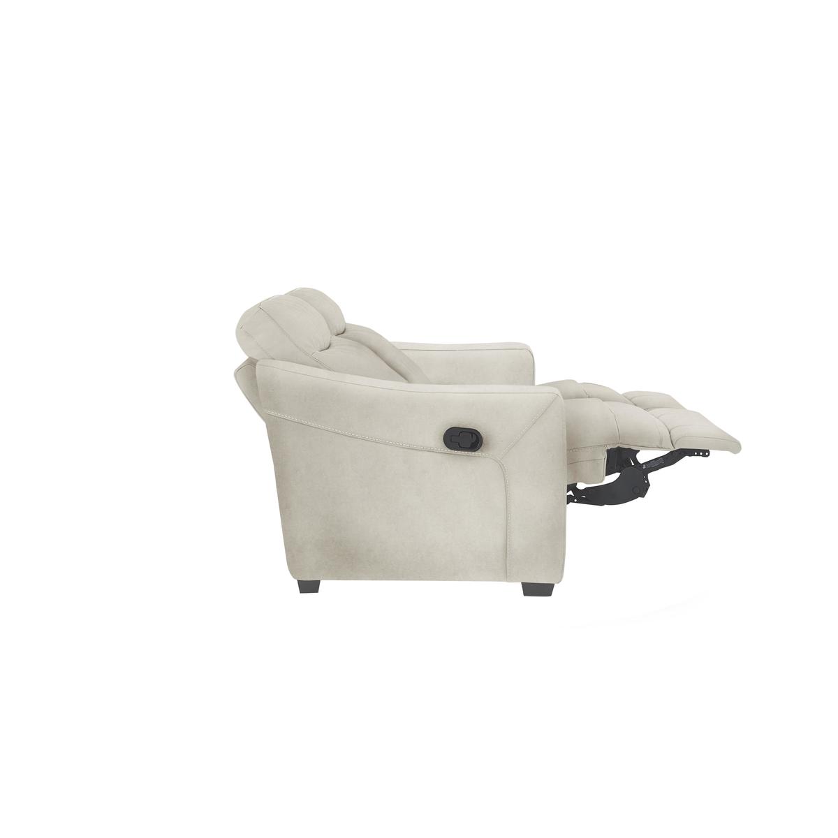Compact Collection Midi 2 Seater Fabric Recliner Sofa - Beige - By Furniture Village – image 3