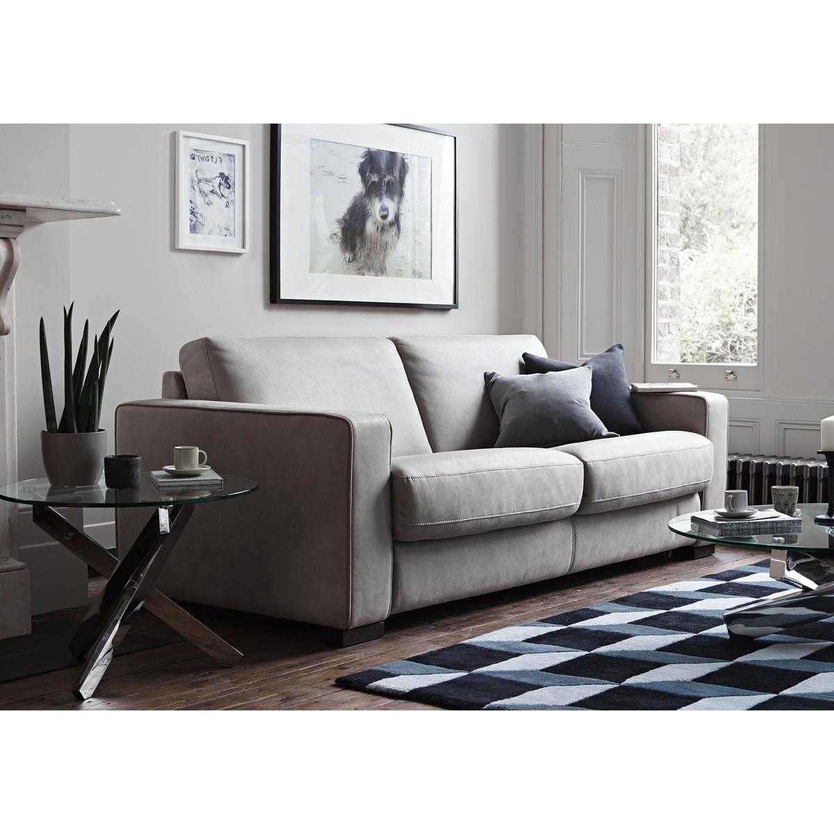 Siesta 2.5 Seater Fabric Sofa Bed - Brown - By Furniture Village – image 2