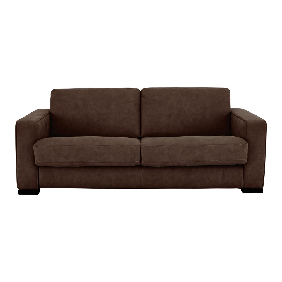 Siesta 2.5 Seater Fabric Sofa Bed - Brown - By Furniture Village – image 1