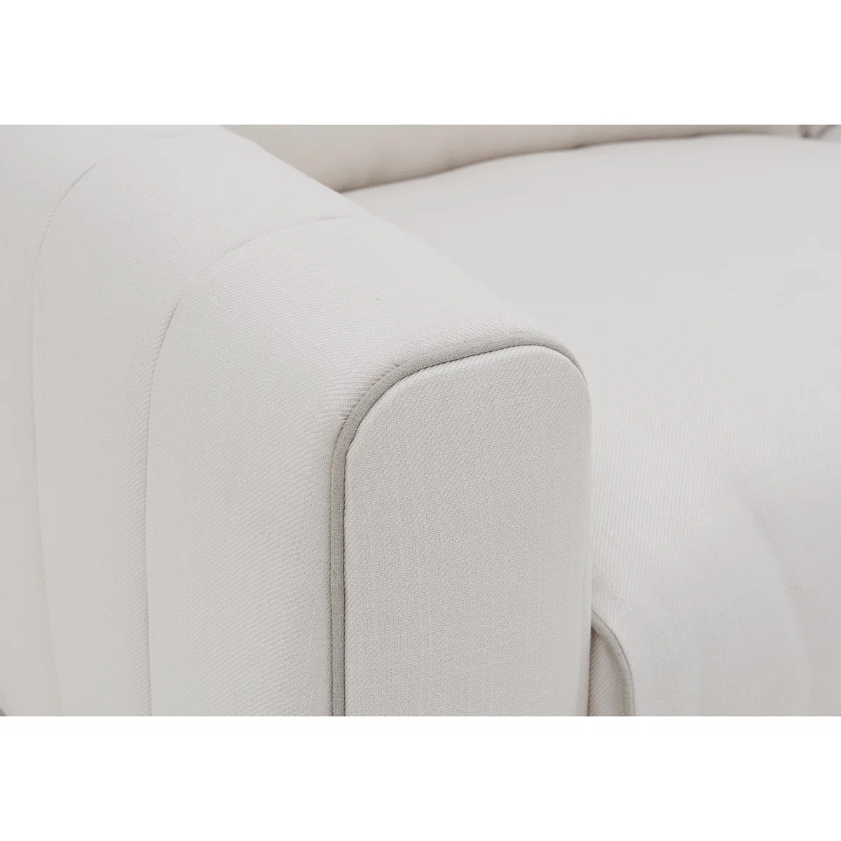 Kamille 2 Seater Fabric Classic Back Sofa - White - By Furniture Village – image 3