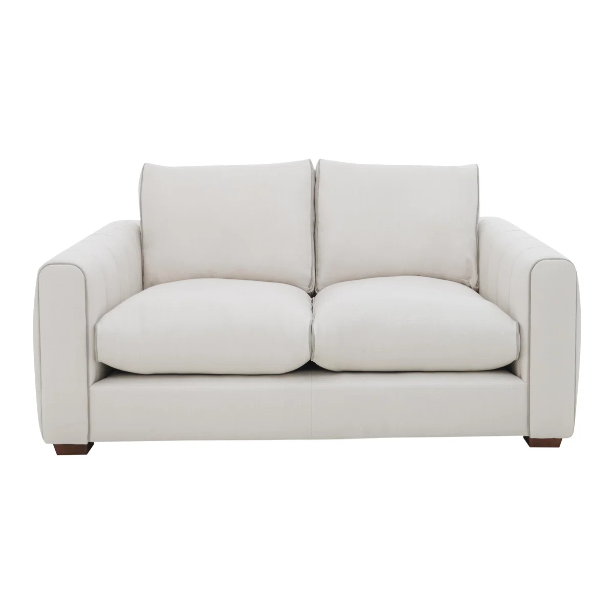 Kamille 2 Seater Fabric Classic Back Sofa - White - By Furniture Village – image 2