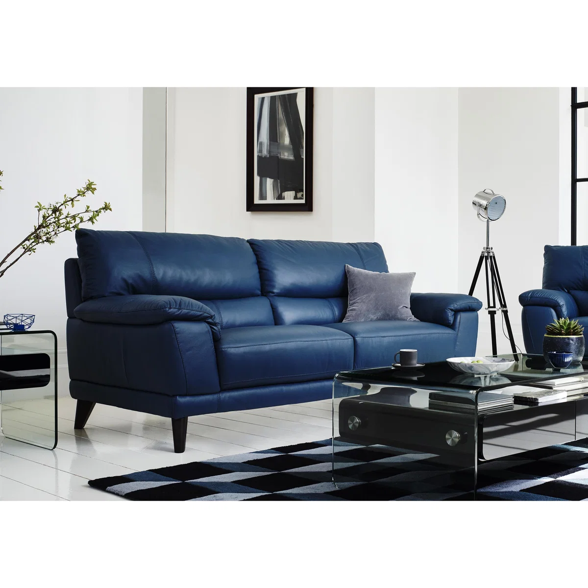 World of Leather - Pacific 2 Seater Leather Sofa - Black – image 2