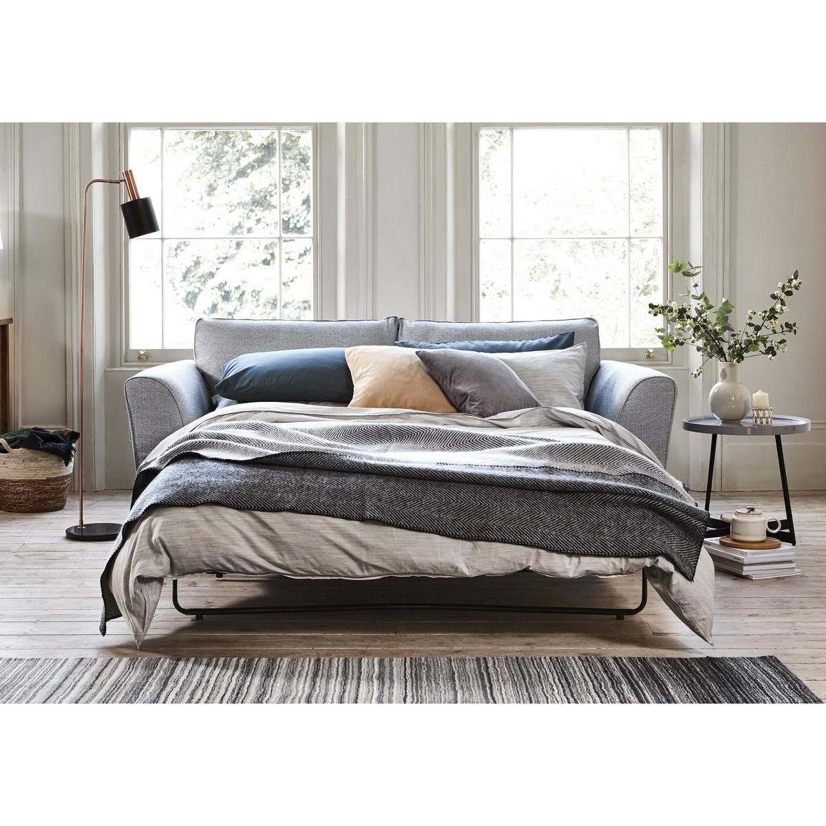 High Street Oxford Street 3 Seater Fabric Sofa Bed - Beige - By Furniture Village – image 3