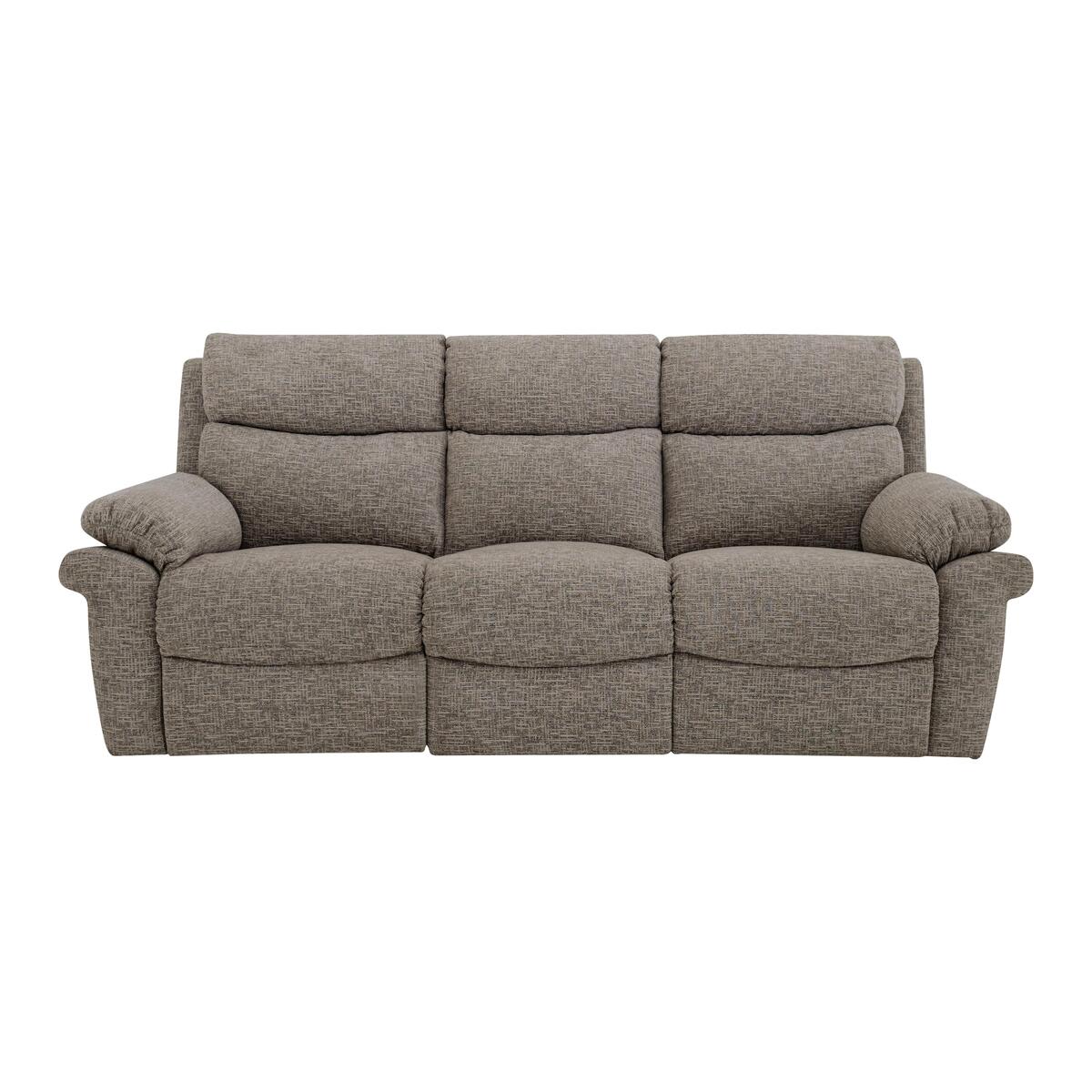 Comfort Story - Verse 3 Seater Fabric Manual Recliner Sofa - Grey