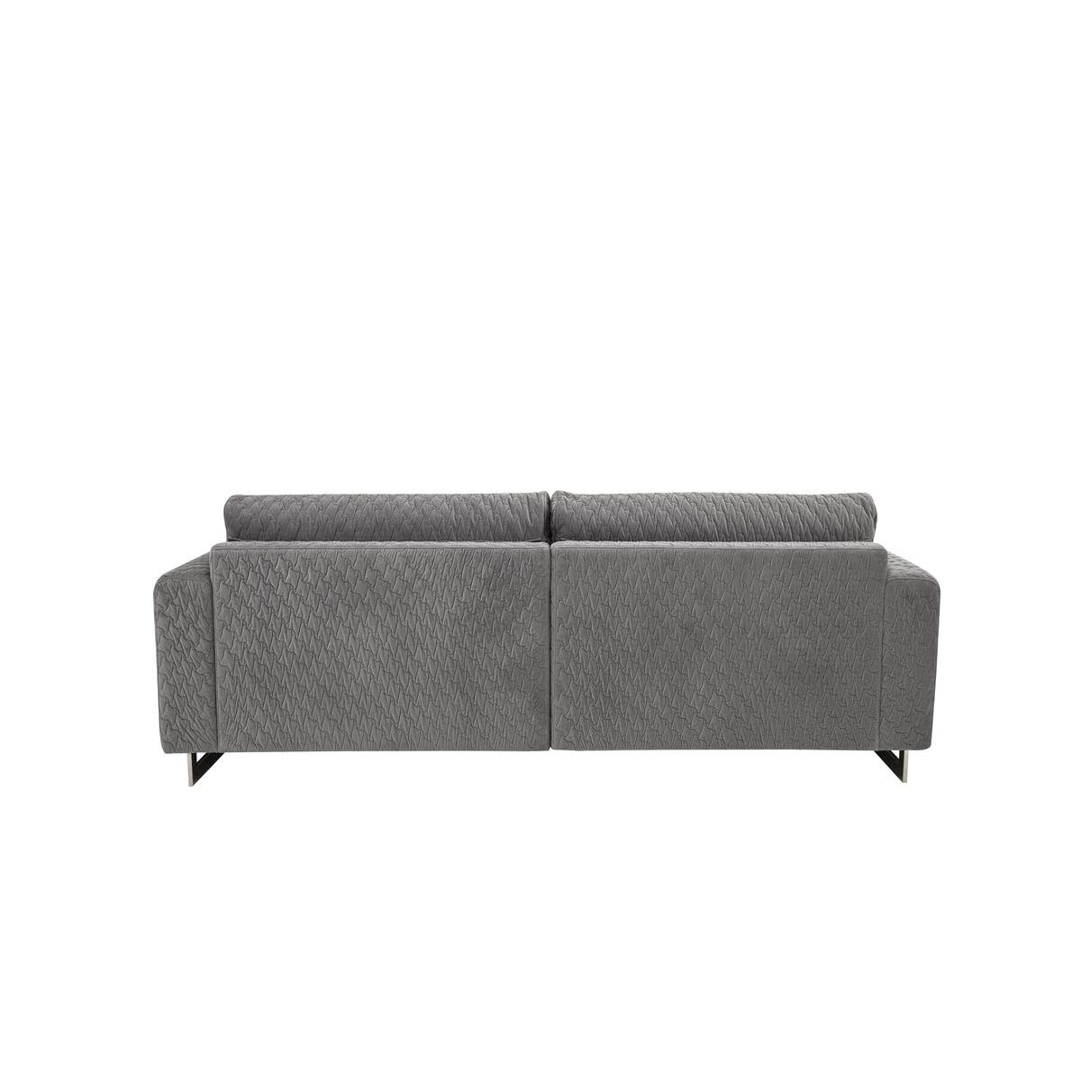 Sofisticat 3 Seater Classic Back Fabric Sofa - Yellow – image 6