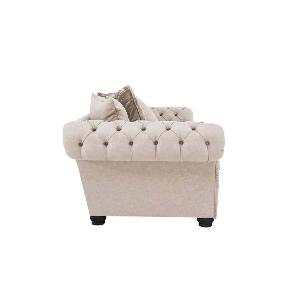 Lanesborough 2 Seater Pillow Back Fabric Sofa - Beige - By Furniture Village – image 6