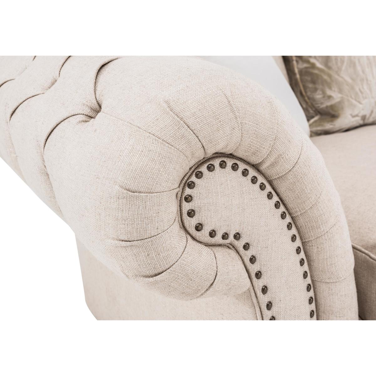 Lanesborough 2 Seater Pillow Back Fabric Sofa - Beige - By Furniture Village – image 7