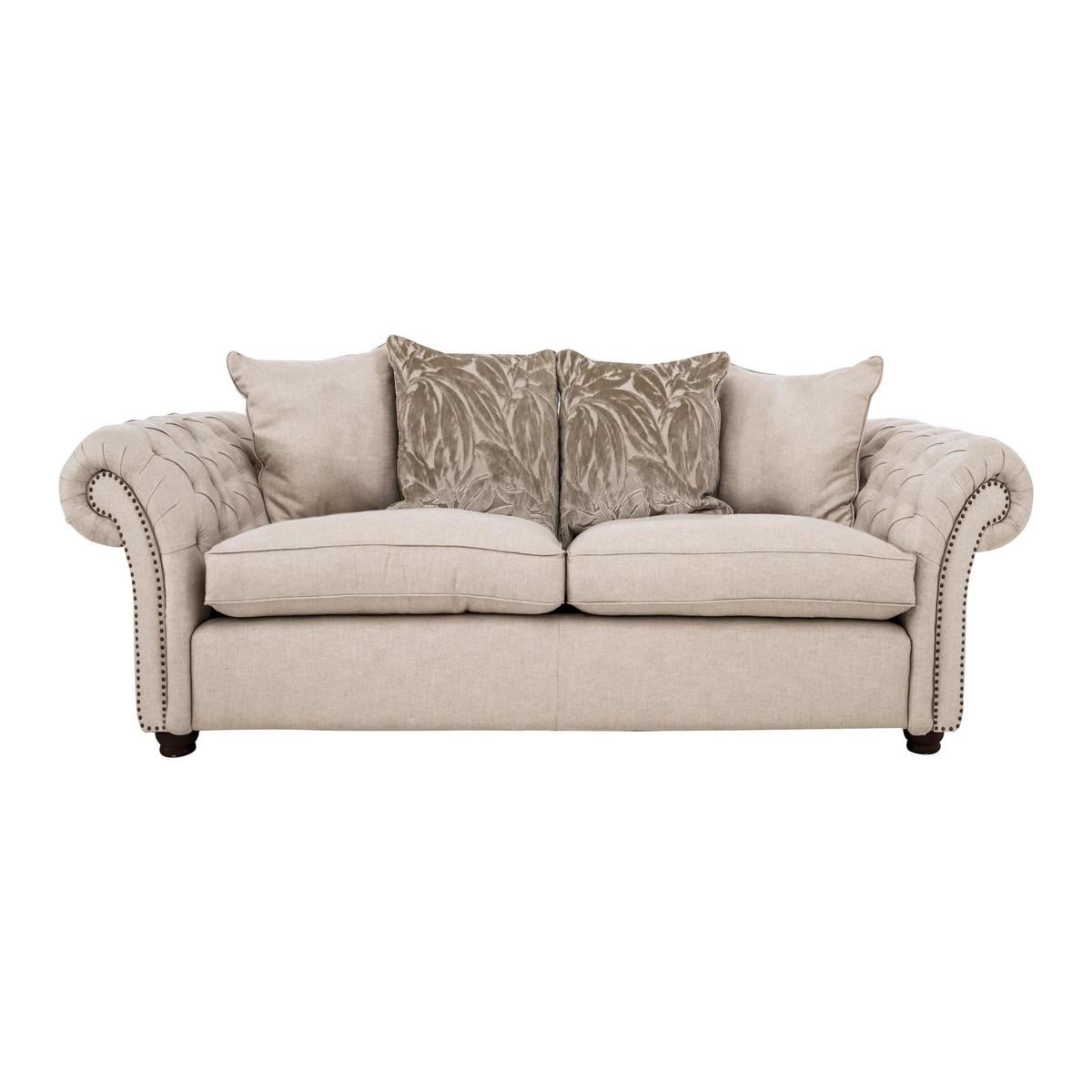 Lanesborough 2 Seater Pillow Back Fabric Sofa - Beige - By Furniture Village – image 2