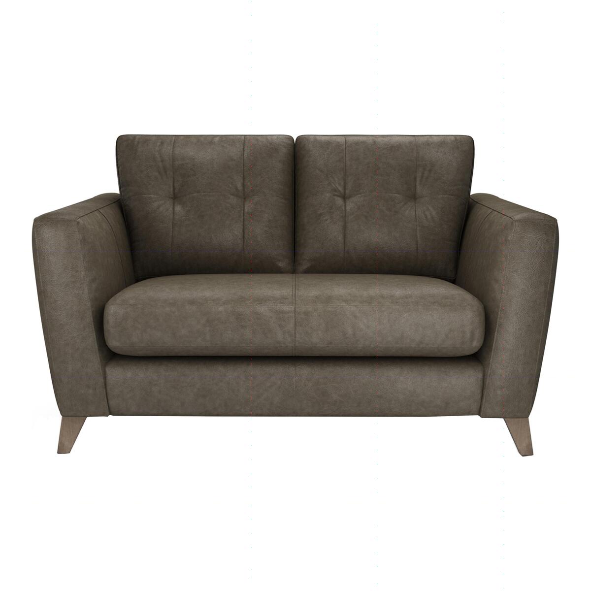 The Lounge Co. - Hermione 2 Seater Leather Sofa - Mink – image 1