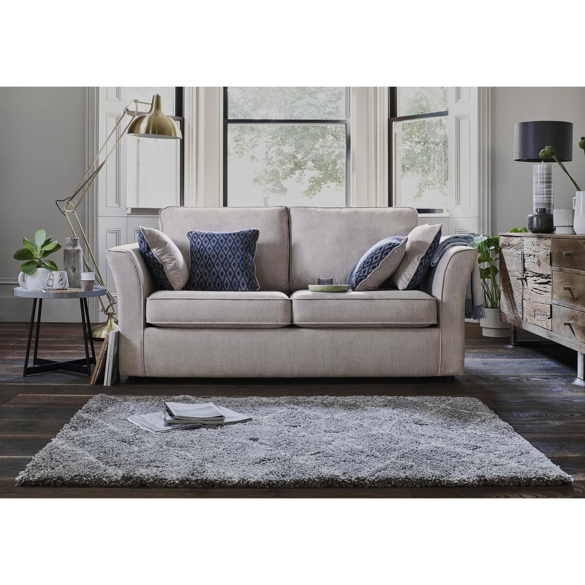 Mimi 3 Seater Fabric Sofa Bed - Grey – image 2