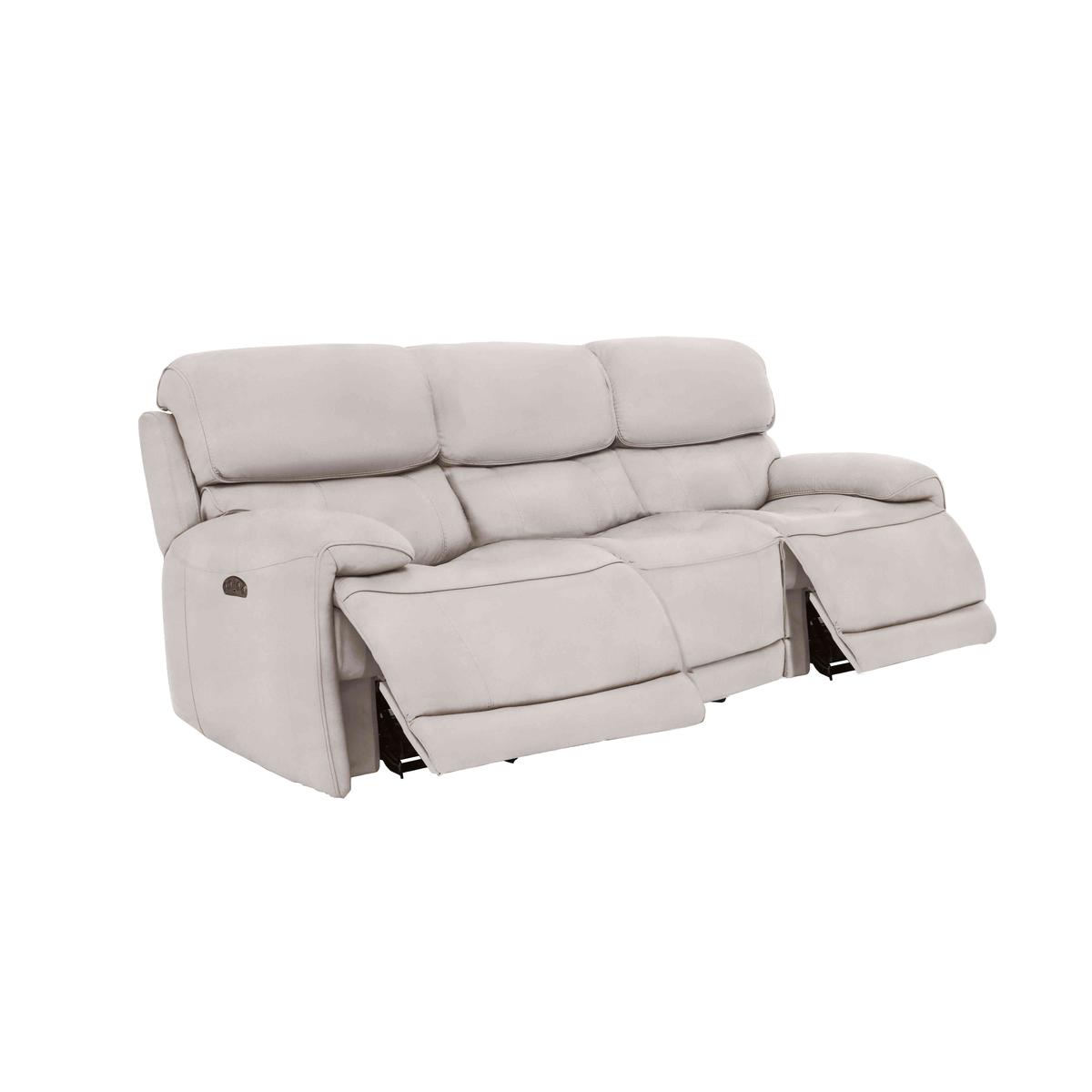 Rocco 3 Seater Fabric Power Rocker Sofa - Blue - By Furniture Village – image 2