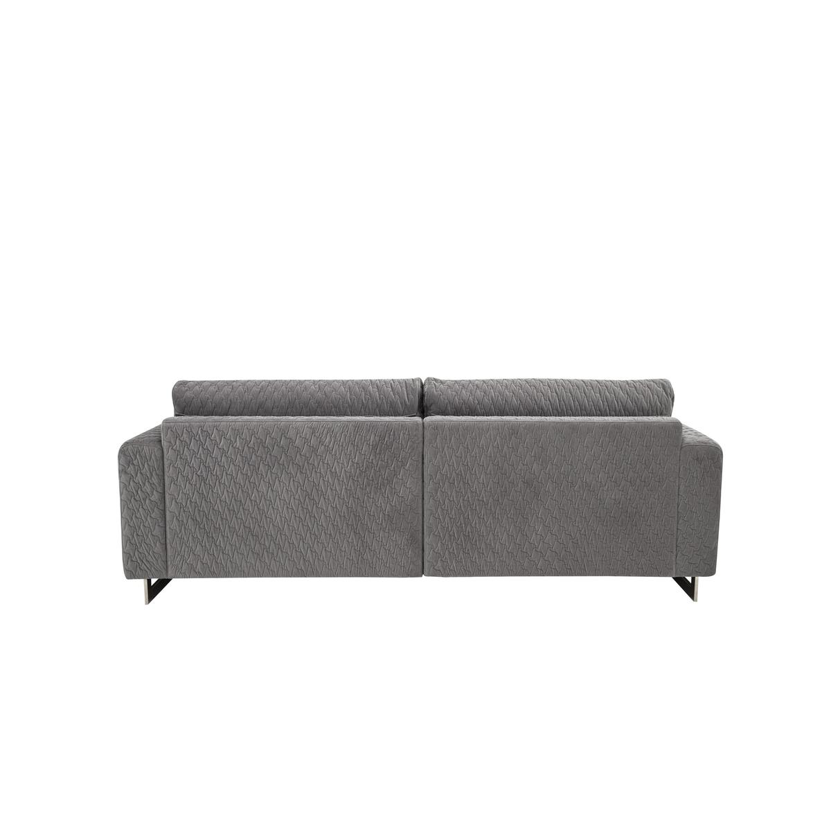 Sofisticat 3 Seater Classic Back Fabric Sofa - Grey - By Furniture Village – image 6