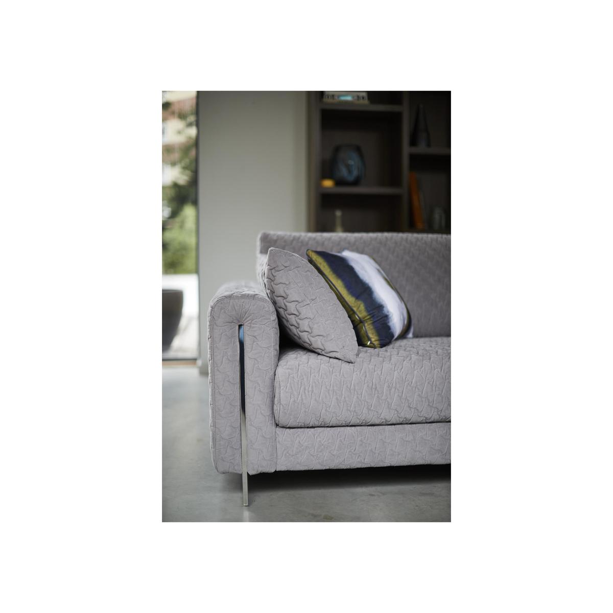 Sofisticat 3 Seater Classic Back Fabric Sofa - Grey - By Furniture Village – image 8